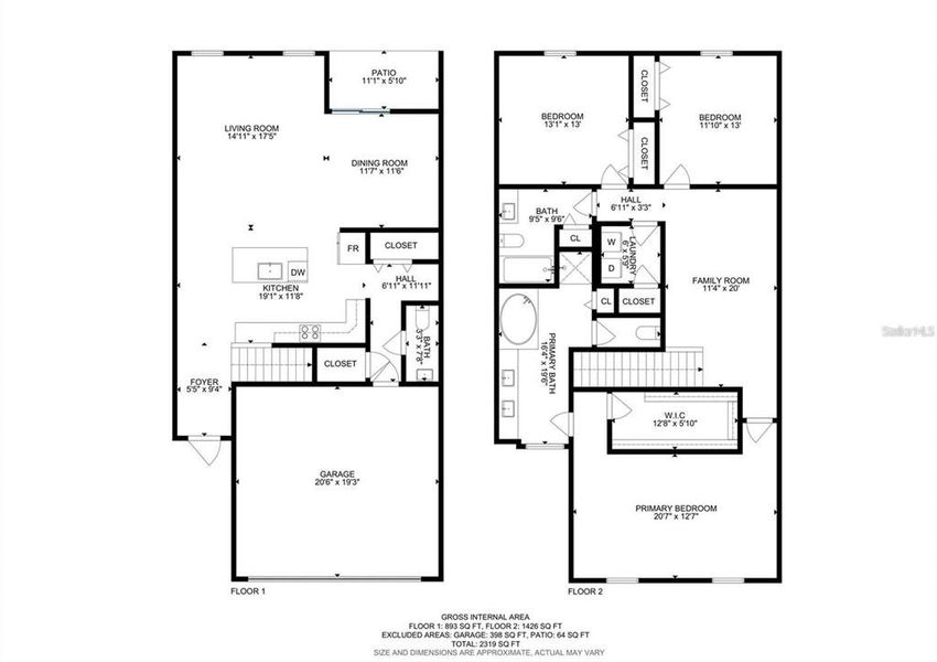 2D floor plan layout of this home in , San Antonio, FL (Image 5).