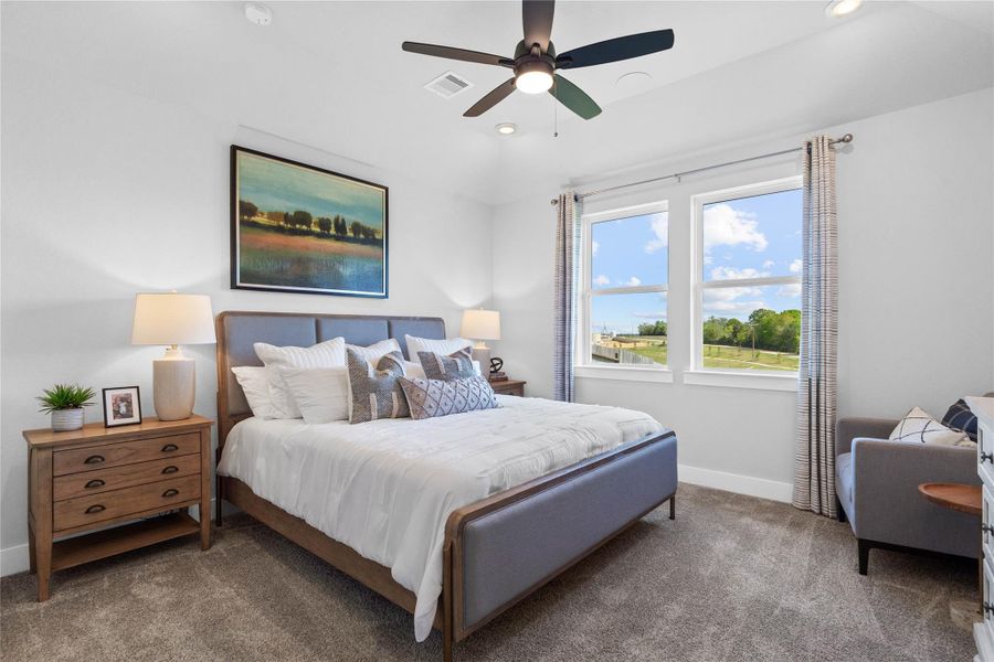 Furnished interior view inside a new home in Montgomery Ridge, Montgomery (Image 33). Furnished interior view inside a new home in Montgomery Ridge, Montgomery (Image 33).