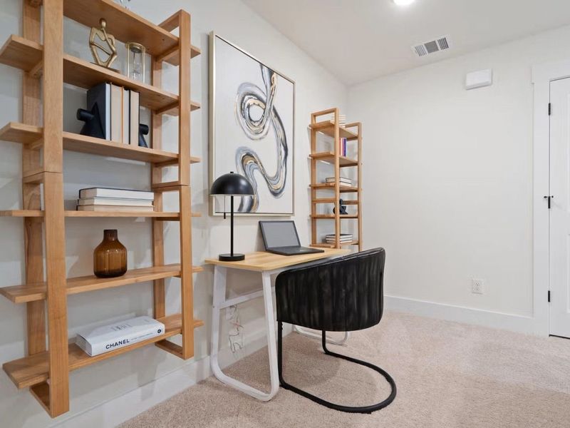 Furnished interior view inside a new home in Lake Park Villas, Wylie (Image 14).
