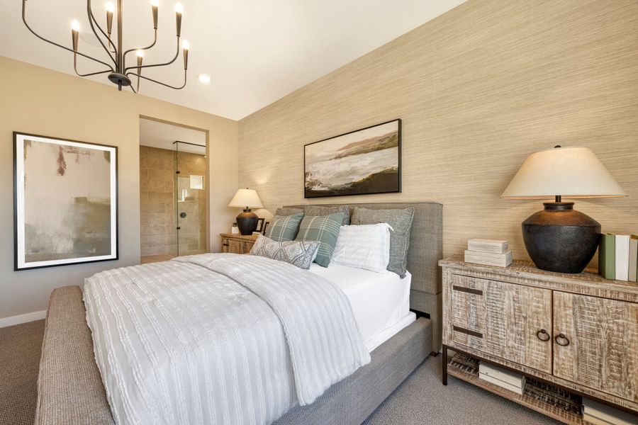 Representative furnished interior of a home built from the Spring Plan 50-2 by Tri Pointe Homes in Whispering Hills, Laveen (Image 9).