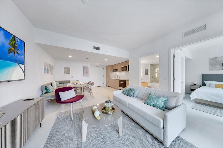 Furnished interior view inside a new home in Natiivo Miami, Miami (Image 5). Furnished interior view inside a new home in Natiivo Miami, Miami (Image 5).