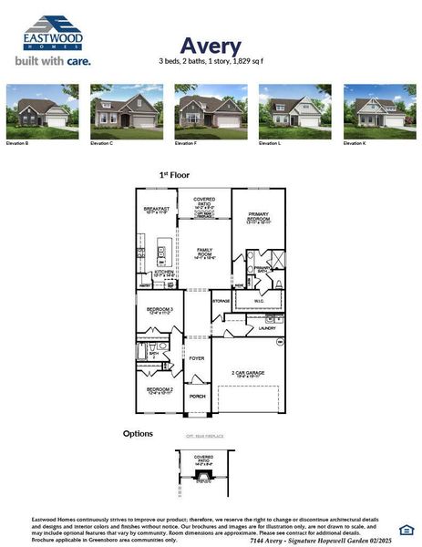 2D floor plan layout of this home in Hopewell Garden, Winston-Salem, NC (Image 4).