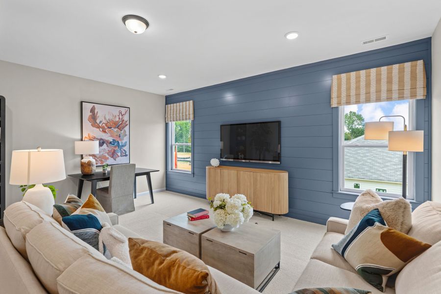 Furnished interior view inside a new home in Upton Landing, Cleveland (Image 12).