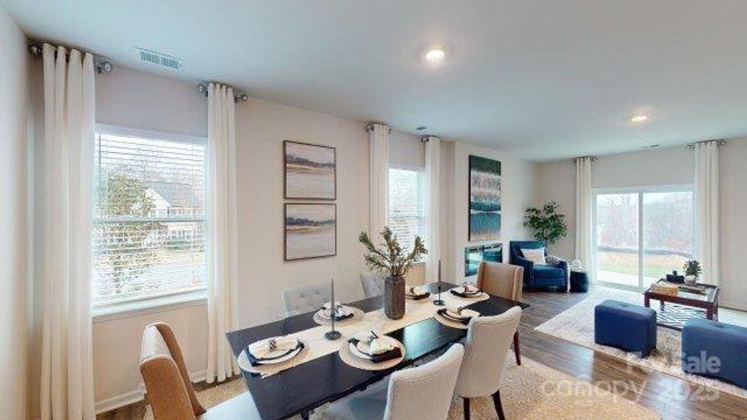 Furnished interior view inside a new home in Falls at Hickory, Hickory (Image 2).