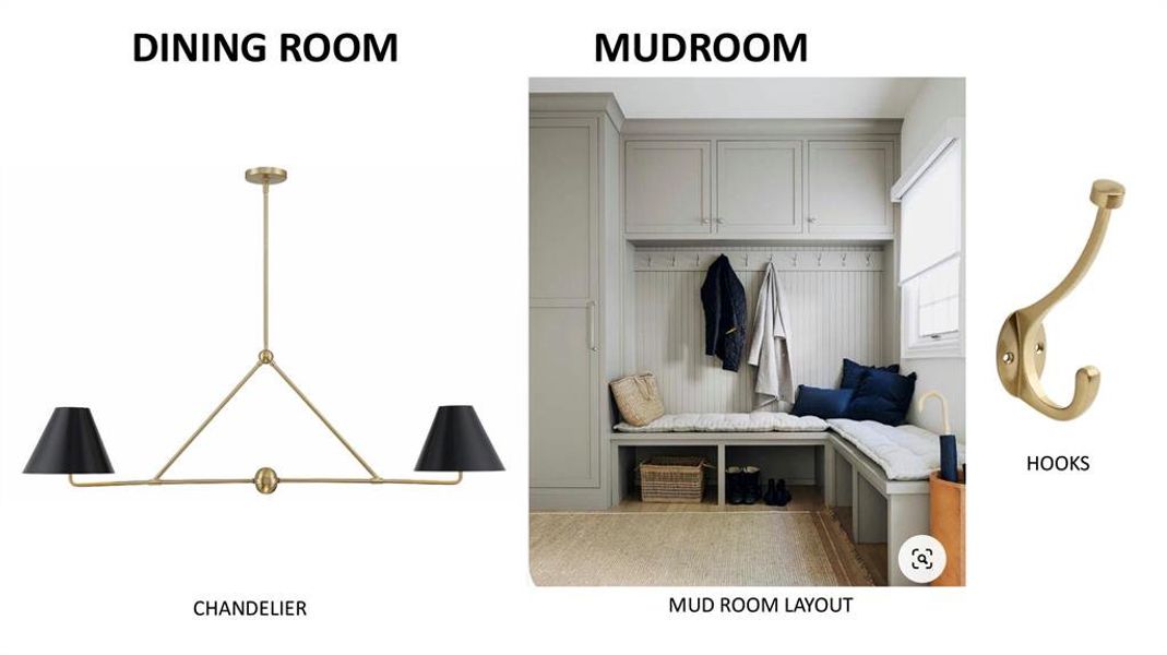 Dining Room/Mudroom Selections **Subject to change**