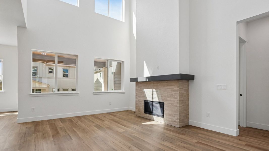 Furnished interior view inside a new home in Dillon Pointe - Journey, Broomfield (Image 43).