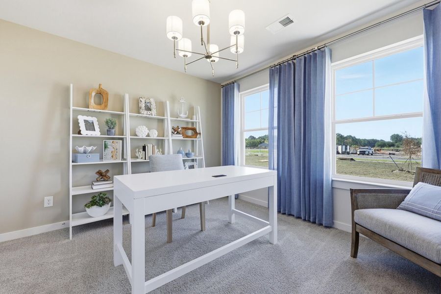 Furnished interior view inside a new home in Westpark at Cane Bay, Summerville (Image 28). Furnished interior view inside a new home in Westpark at Cane Bay, Summerville (Image 28).