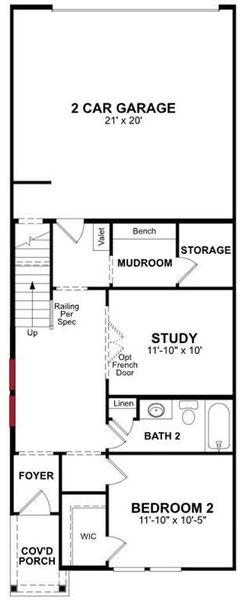 Beazer Homes Bayside Caspian plan