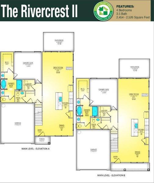 2D floor plan layout of this home in Westfield, Conway, SC (Image 5).