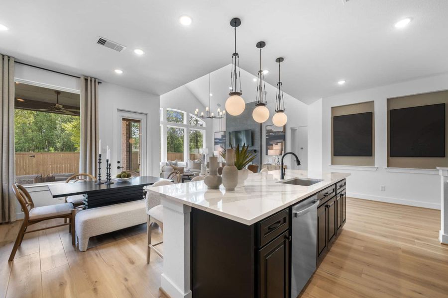 Furnished interior view inside a new home in The Highlands, Porter (Image 35).