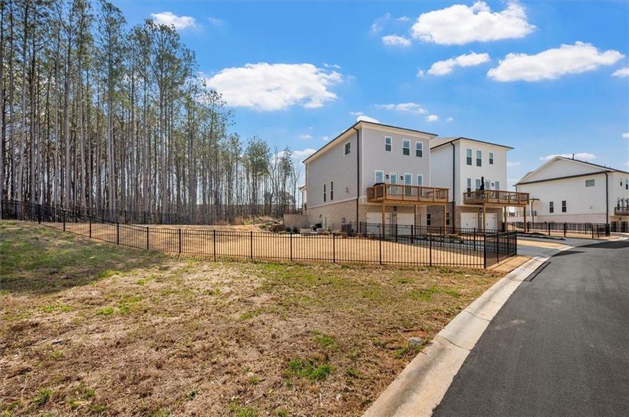 Exterior details and patio area of a home in , Cumming (Image 30).