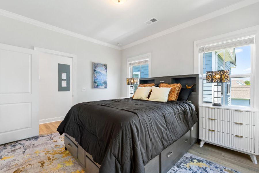 Furnished interior view inside a new home in Oak Bluff, Charleston (Image 41).