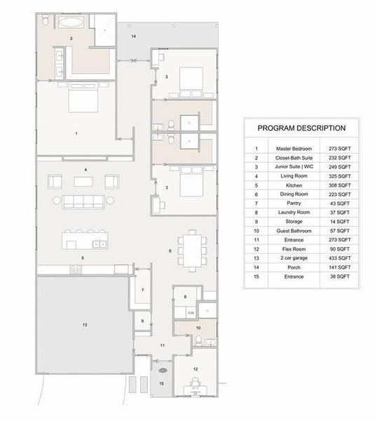 View of floor plan / room layout