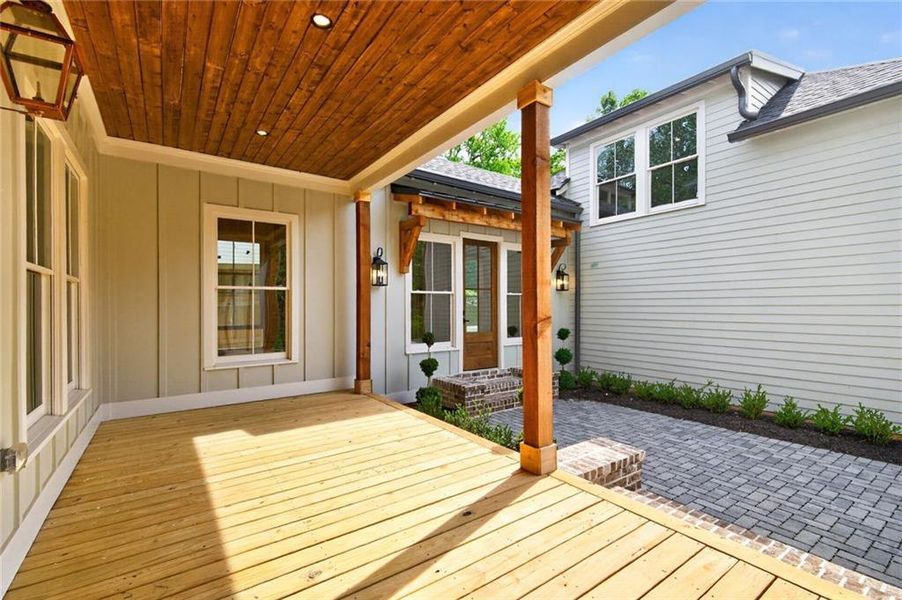 Exterior details and patio area of a home in , Roswell (Image 30).