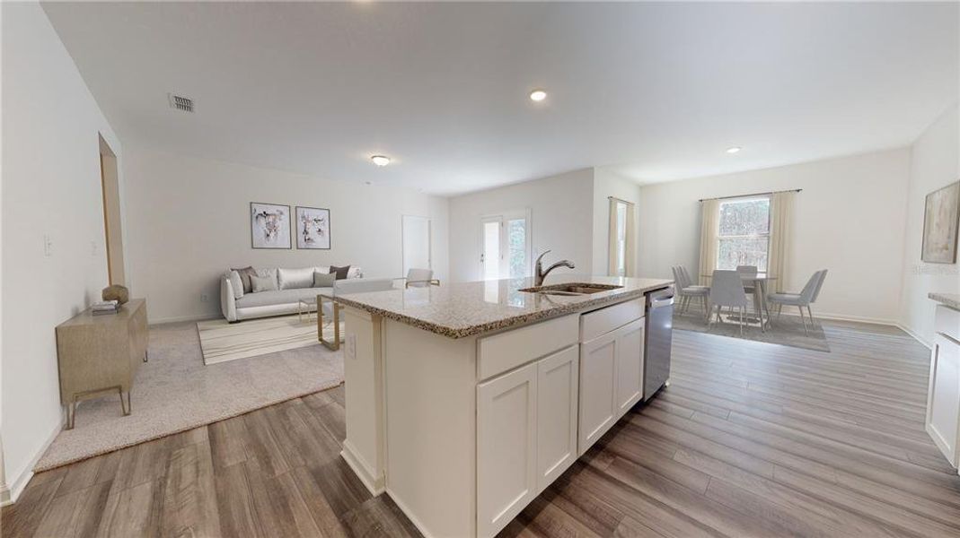 Furnished interior view inside a new home in Vista Walk, Dade City (Image 3).