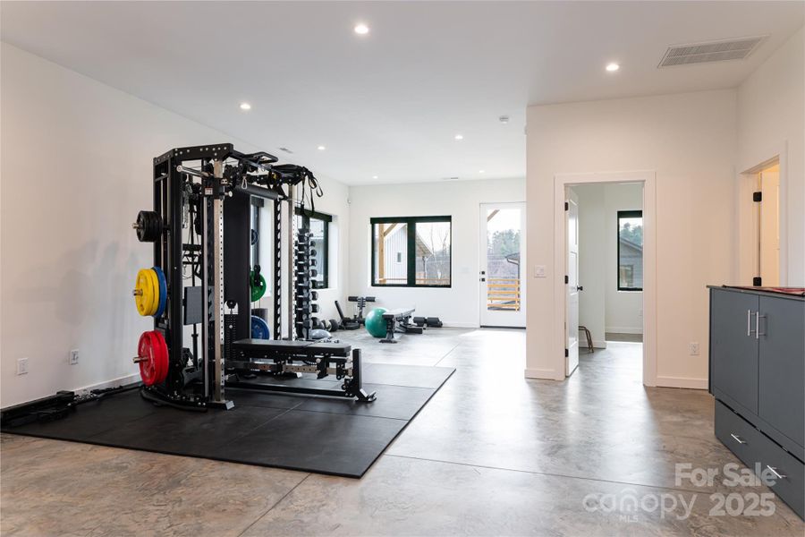 Basement living area Basement living area