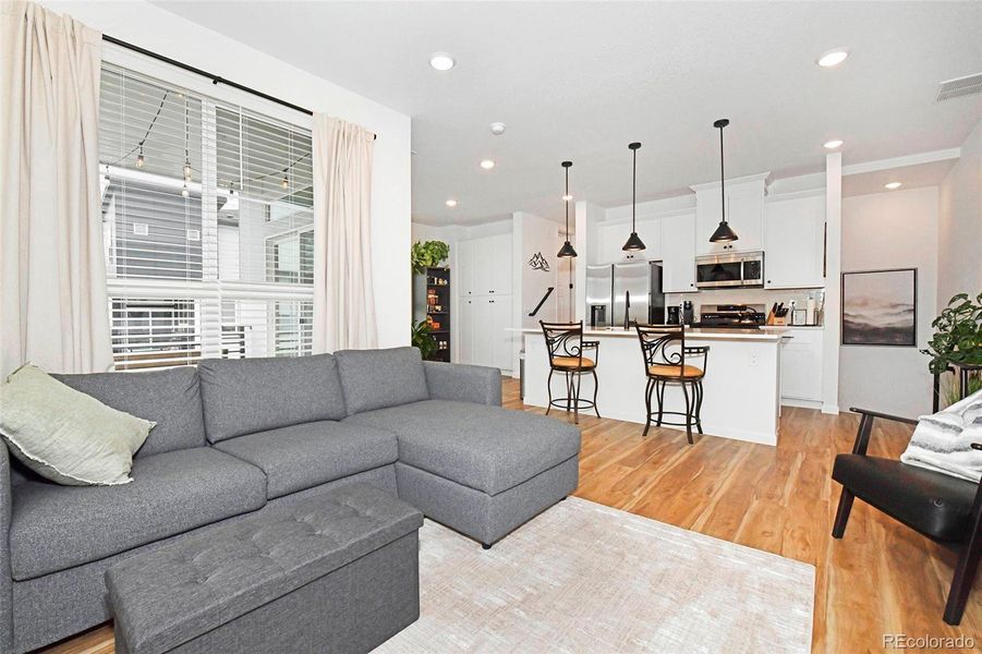 Furnished interior view inside a new home in , Colorado Springs (Image 9). Furnished interior view inside a new home in , Colorado Springs (Image 9).