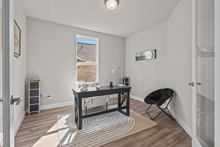 Representative furnished interior of a home built from the The Jennings G by Davidson Homes LLC in The Reserve at Potranco Oaks, Castroville (Image 8).