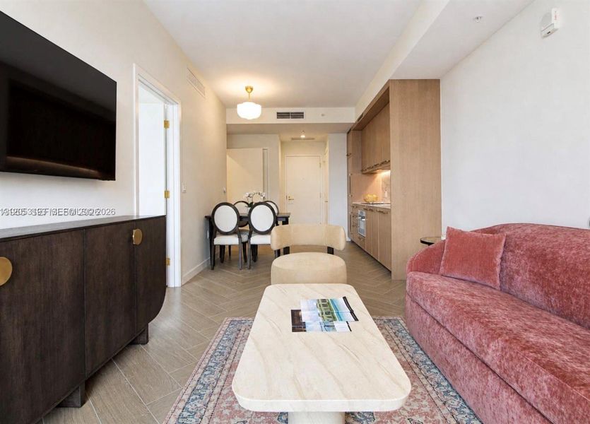 Furnished interior view inside a new home in , Miami (Image 2). Furnished interior view inside a new home in , Miami (Image 2).