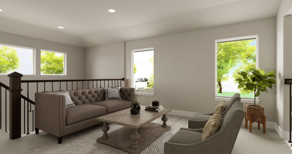 Representative furnished interior of a home built from the Victoria by Tri Pointe Homes in Enclave At Canyon Ranch, Corinth (Image 12). Representative furnished interior of a home built from the Victoria by Tri Pointe Homes in Enclave At Canyon Ranch, Corinth (Image 12).