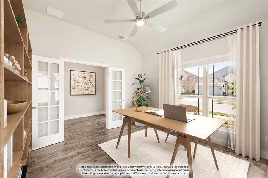 Furnished interior view inside a new home in Creekview Meadows, Pilot Point (Image 7).