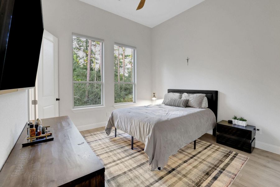 This is the bedroom inside the guest house