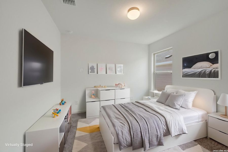 Furnished interior view inside a new home in Meadows at Clear Springs, New Braunfels (Image 14). Furnished interior view inside a new home in Meadows at Clear Springs, New Braunfels (Image 14).