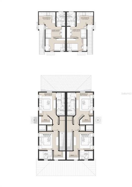 2D floor plan layout of this home in , St. Petersburg, FL (Image 7).