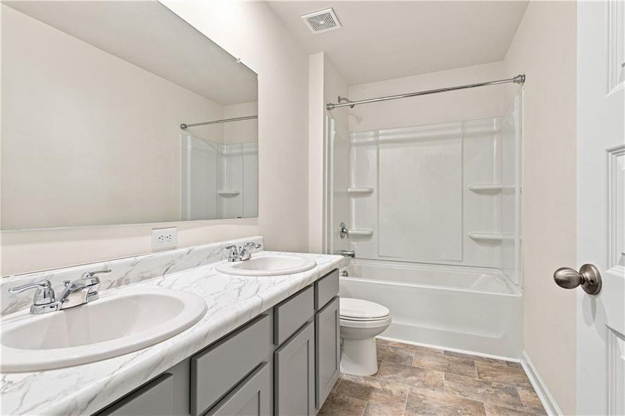 Furnished interior view inside a new home in The Enclave at Flat Rock Hills, Stonecrest (Image 7).