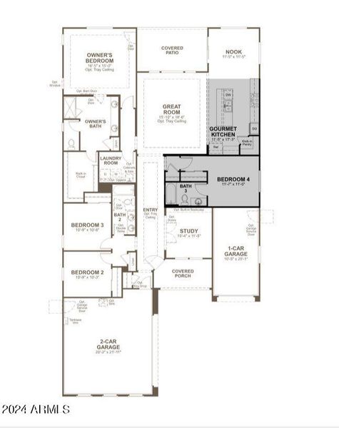 Townsend layout-4beds 3car