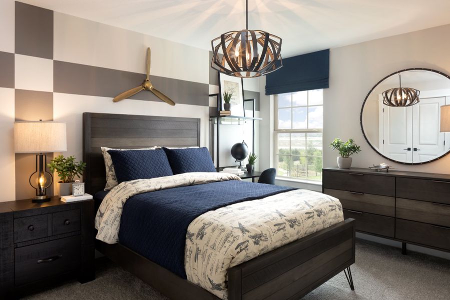 Spacious secondary bedrooms