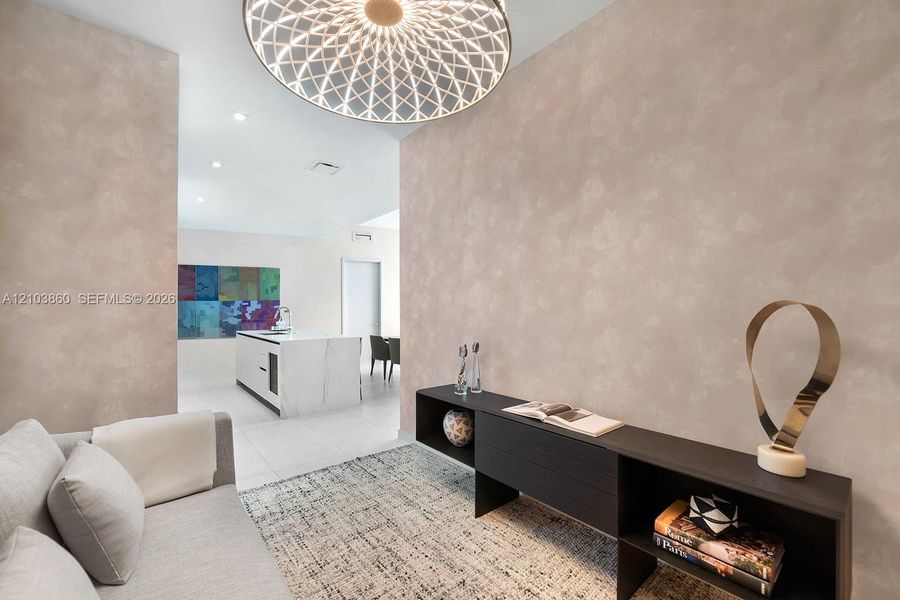 Furnished interior view inside a new home in , Miami (Image 5).