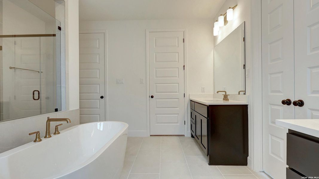 Furnished interior view inside a new home in Corley Farms, Boerne (Image 6).