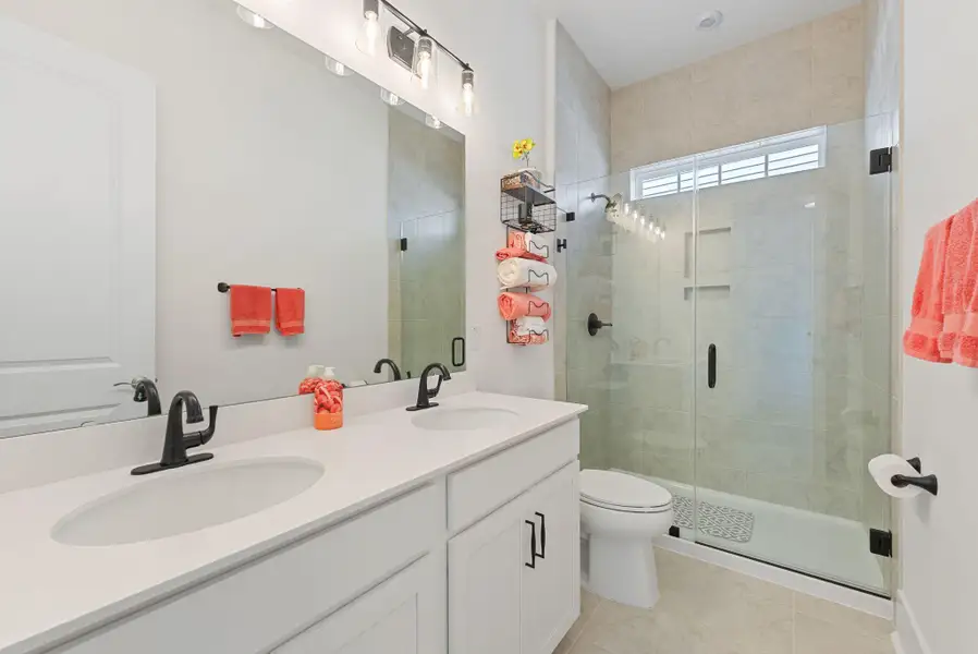 Furnished interior view inside a new home in Summerwind Crossing at Lakes of Cane Bay, Summerville (Image 10).