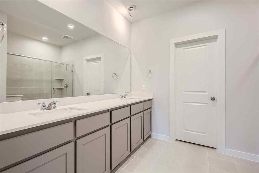 Furnished interior view inside a new home in Prestige Collection at Overland Grove, Forney (Image 5).