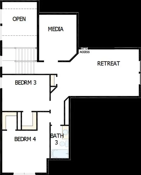 2D floor plan layout of this home in Mantua Point Classics, Van Alstyne, TX (Image 3). 2D floor plan layout of this home in Mantua Point Classics, Van Alstyne, TX (Image 3).