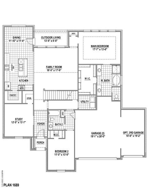 Plan 1689 1st Floor (3C)