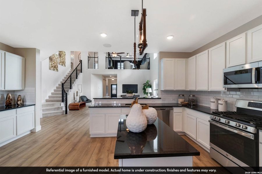 Furnished interior view inside a new home in Hennersby Hollow, San Antonio (Image 3).