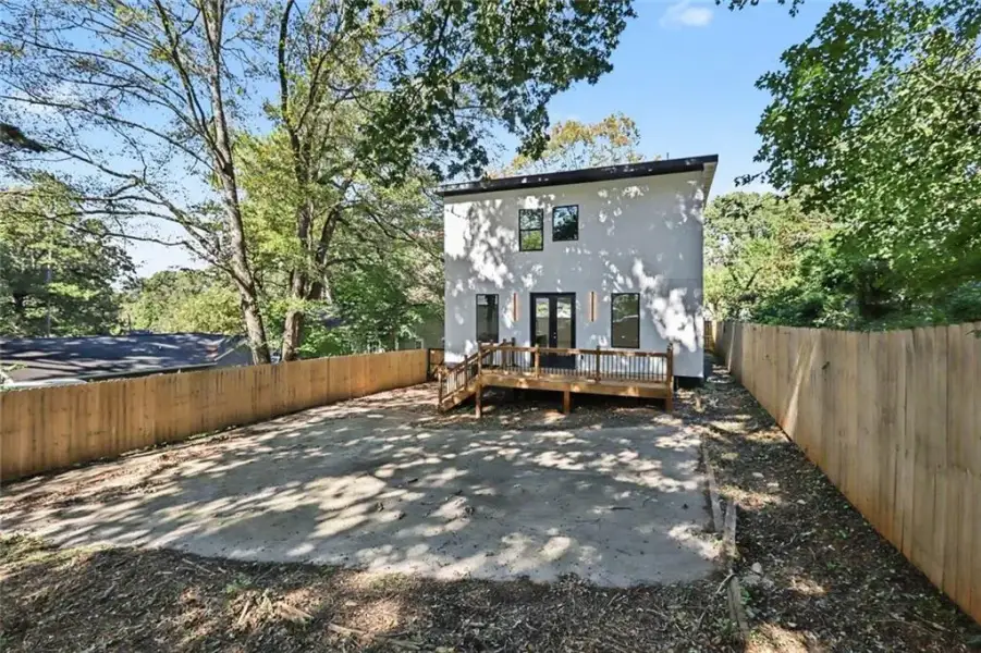 Exterior details and patio area of a home in , Atlanta (Image 25). Exterior details and patio area of a home in , Atlanta (Image 25).