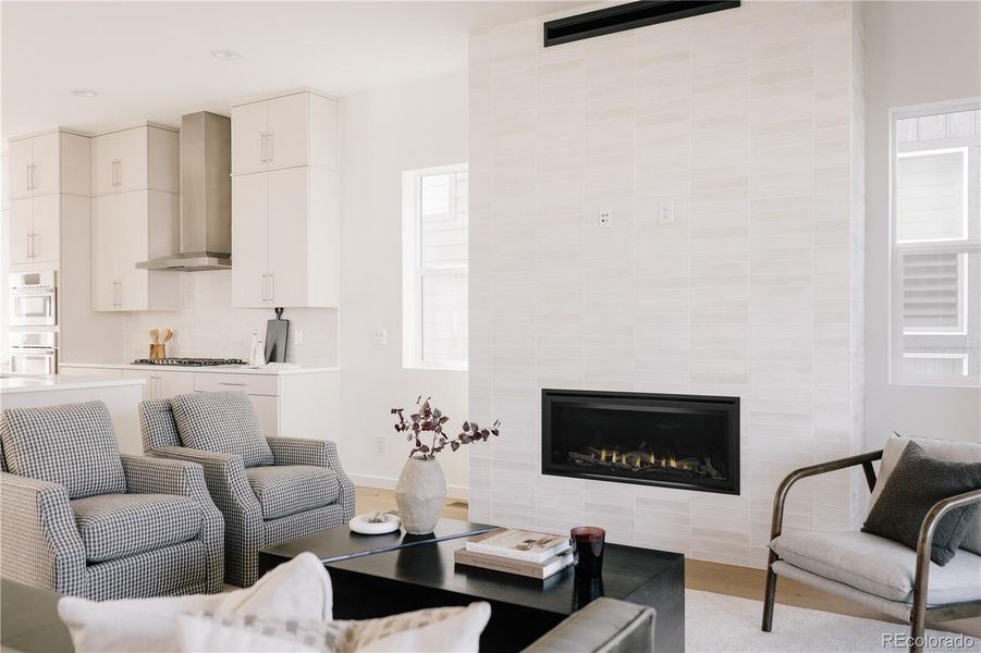 Furnished interior view inside a new home in Lyric at Ridgegate, Lone Tree (Image 25).