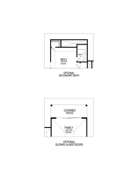 2D floor plan layout for the Reagan F by First Texas Homes in Westside Preserve, Midlothian, TX (Image 4).