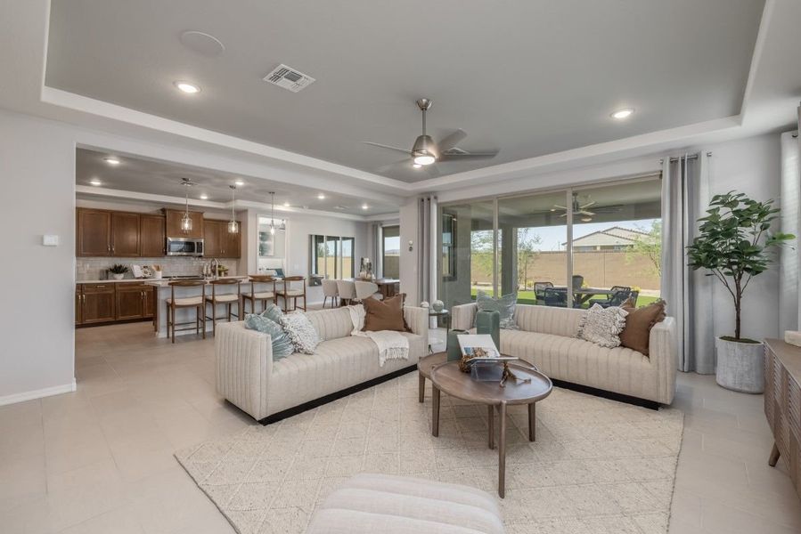 Furnished interior view inside a new home in The Grove at El Cidro, Goodyear (Image 13).