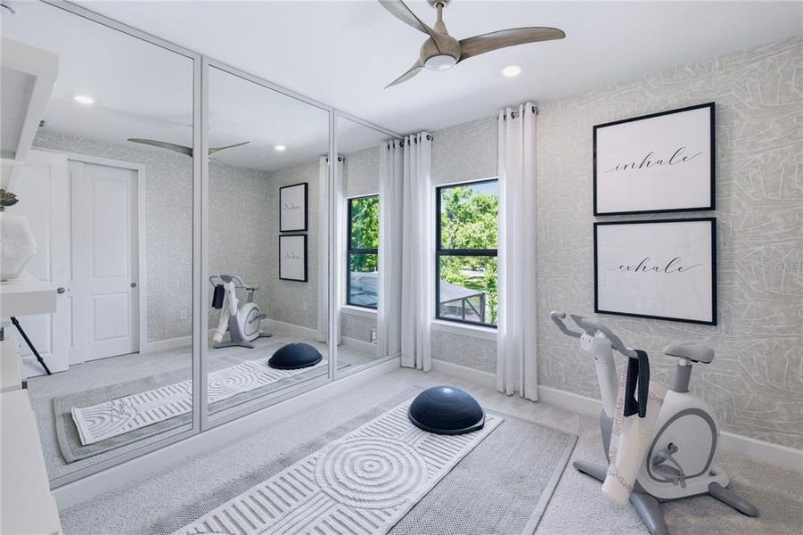 Furnished interior view inside a new home in Grandura, Sarasota (Image 18).