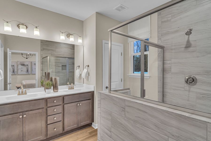 Representative furnished interior of a home built from the The Wave Crest by Chesapeake Homes in Bridgewater - Shorehaven Village, Little River (Image 11).