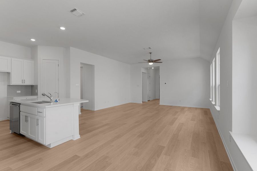 Representative unfurnished interior of a home built from the Annie by Chesmar Homes in Nolina, Georgetown (Image 7).