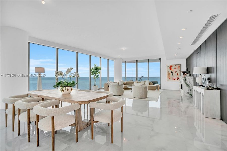 Furnished interior view inside a new home in The Estates at Acqualina, Sunny Isles Beach (Image 5). Furnished interior view inside a new home in The Estates at Acqualina, Sunny Isles Beach (Image 5).