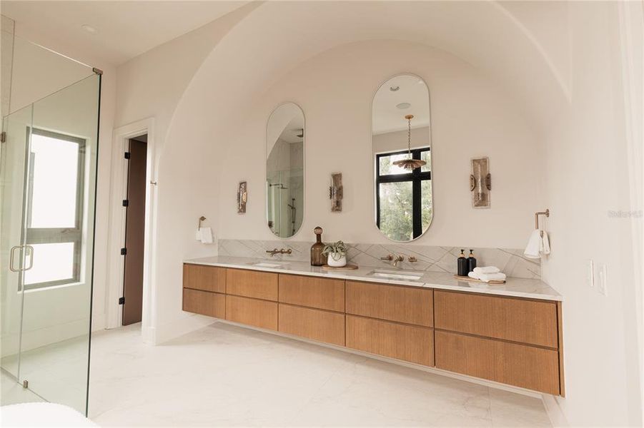 Furnished interior view inside a new home in , Tampa (Image 60). Furnished interior view inside a new home in , Tampa (Image 60).