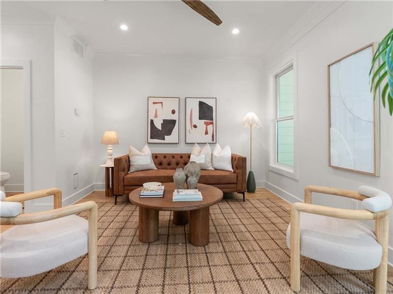 Furnished interior view inside a new home in , Atlanta (Image 3). Furnished interior view inside a new home in , Atlanta (Image 3).