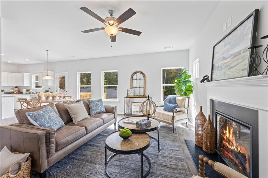 Furnished interior view inside a new home in , Crawford (Image 13).