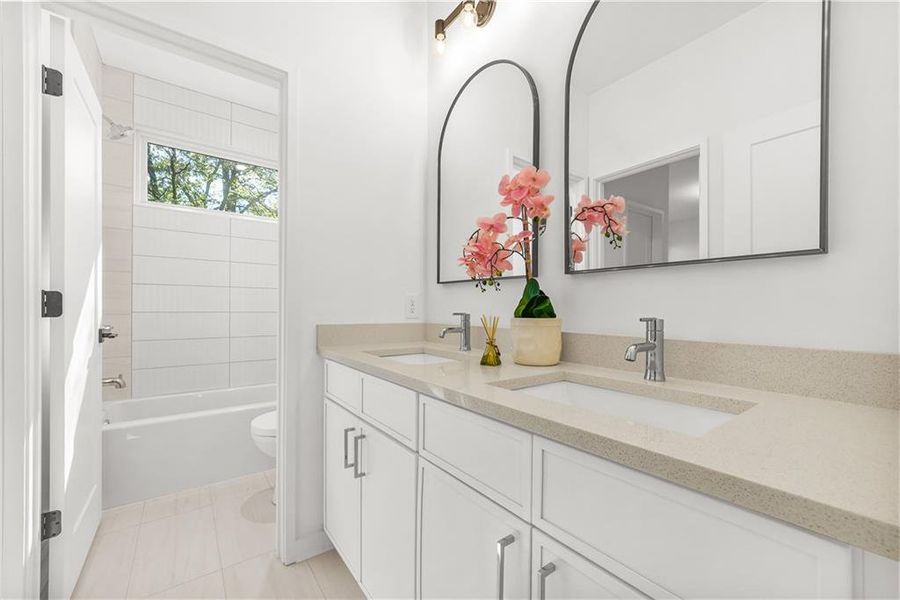 Furnished interior view inside a new home in , Atlanta (Image 8). Furnished interior view inside a new home in , Atlanta (Image 8).